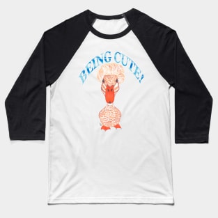 CRESTED DUCK BEING CUTE Baseball T-Shirt